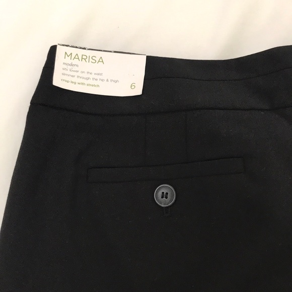 Ann Taylor Loft Black Marisa Crop Leg Stretch - Picture 6 of 10